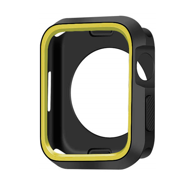 

Черный силиконовый чехол для Apple Watch 44 mm Devia Dazzle Series Protective Yellow