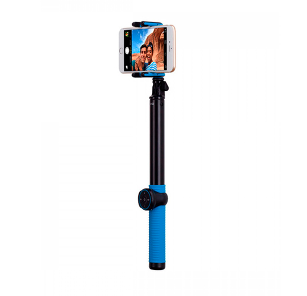 

Монопод с Bluetooth-кнопкой Momax Selfie Hero 150 cm Blue