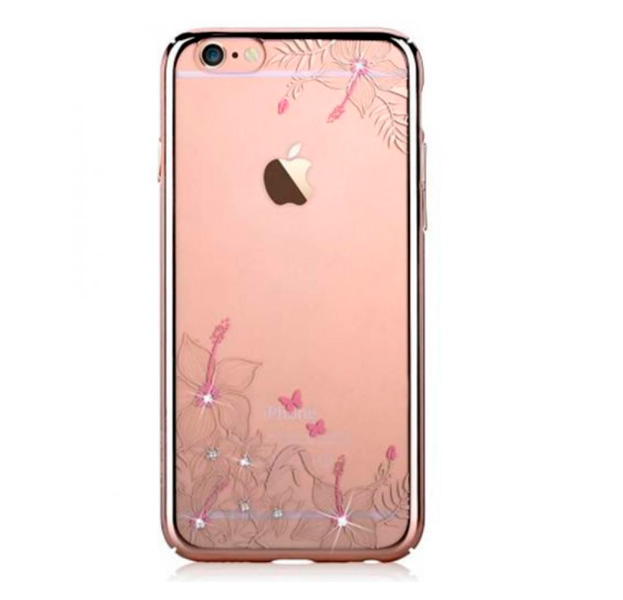 

Прозрачный чехол со стразами для iPhone 6/6s Devia Crystal Engaging Champagne Gold, Золотой