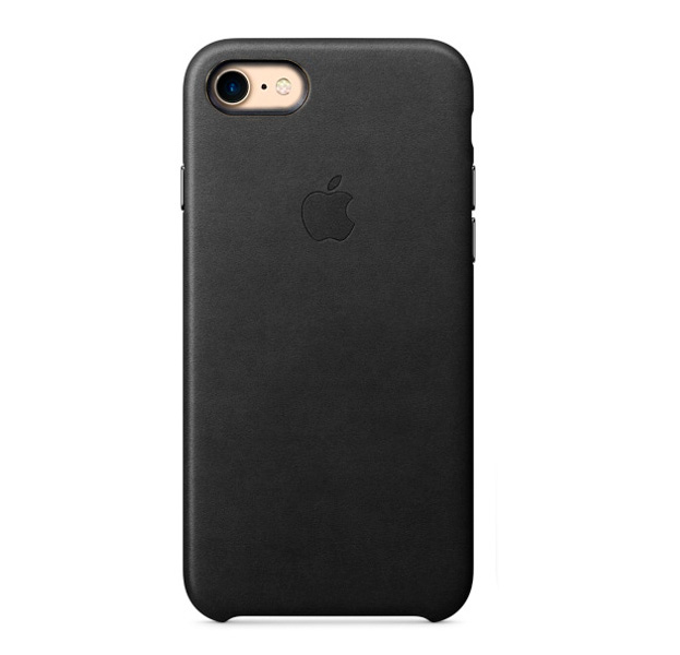

Черный кожаный чехол для iPhone 7/8 Leather Case