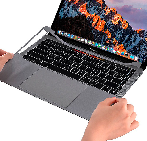

Защитная наклейка для Macbook Pro 13 2016/2017 Full Body Protection Dark Silver