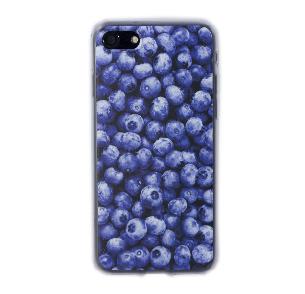 

Силиконовый чехол для iPhone 7/8 Черника, Синий