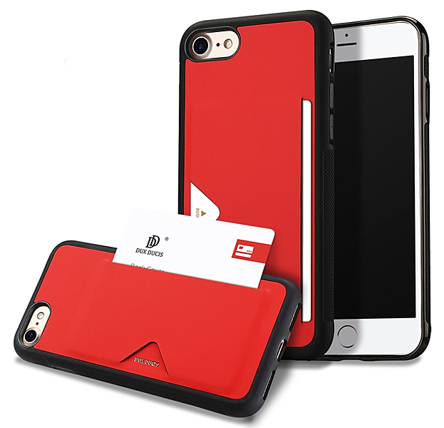 

Красный чехол для iPhone 7/8 Dux Ducis Pocard Series