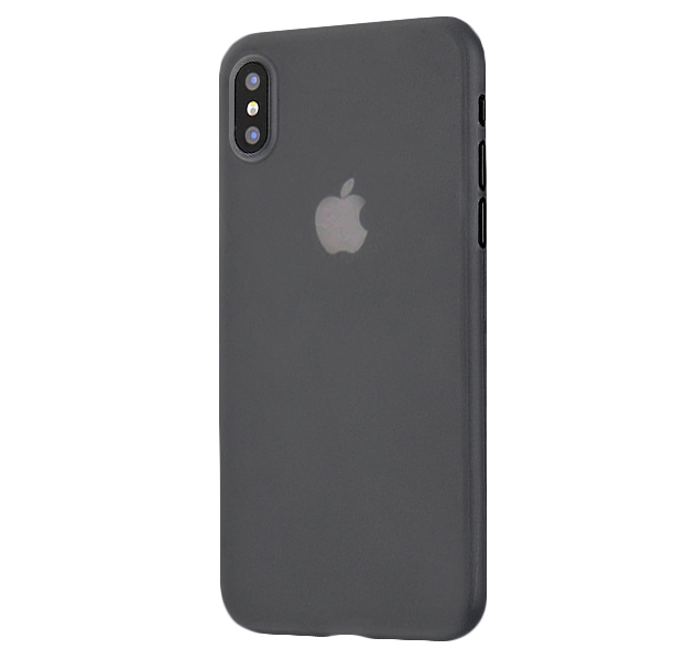 

Черный полупрозрачный ультратонкий чехол для iPhone XS Thin Case