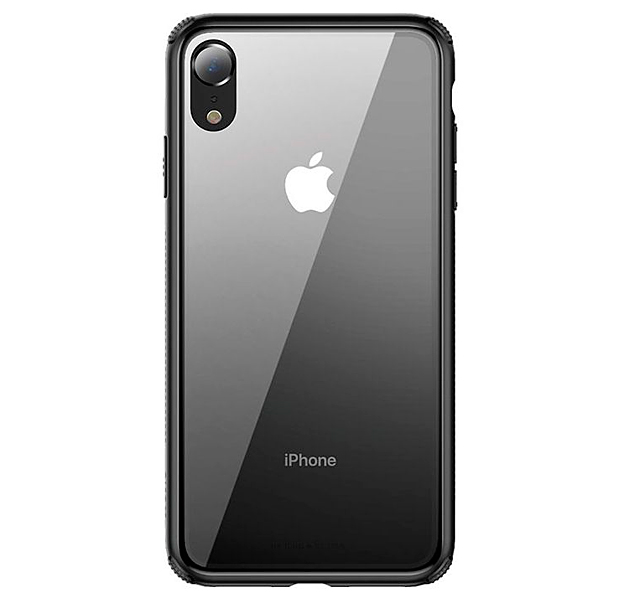 

Чехол-накладка для iPhone XR Baseus See-through Glass Protective Case Black, Прозрачный