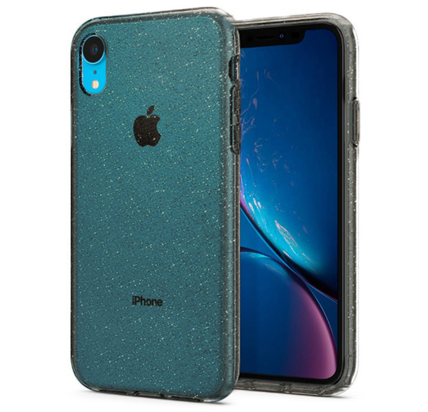 

Черный силиконовый чехол для iPhone XR Glitter Case