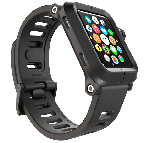 

Удароустойчивый ремешок для Apple Watch 42 mm Series 1,2 Lunatik Epik Black