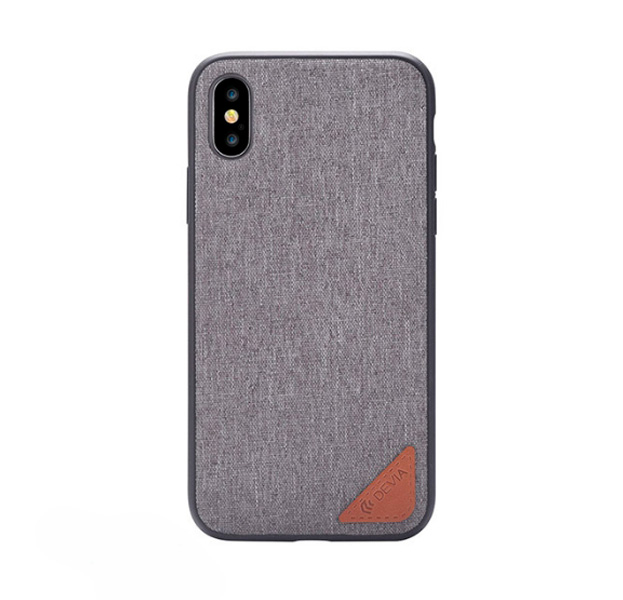 

Серый чехол-накладка для iPhone X/XS Devia Acme