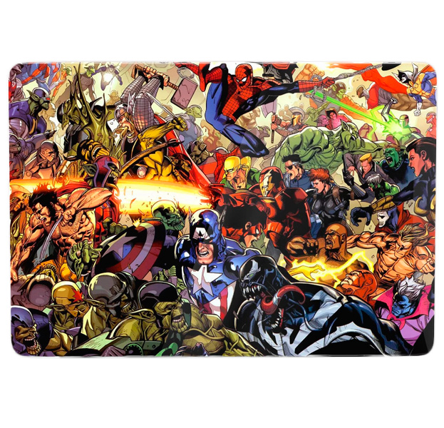 

Пластиковая накладка с картинкой для Macbook Pro 13 2016/2017 Marvel, С рисунком