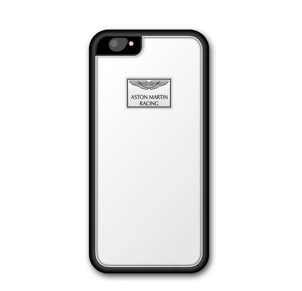 

Белая кожаная накладка для iPhone 6/6s Aston Martin, Белый