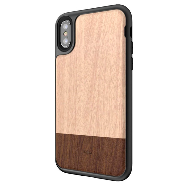 

Чехол-накладка для iPhone X/XS Kajsa Wood Collection Beige, С рисунком