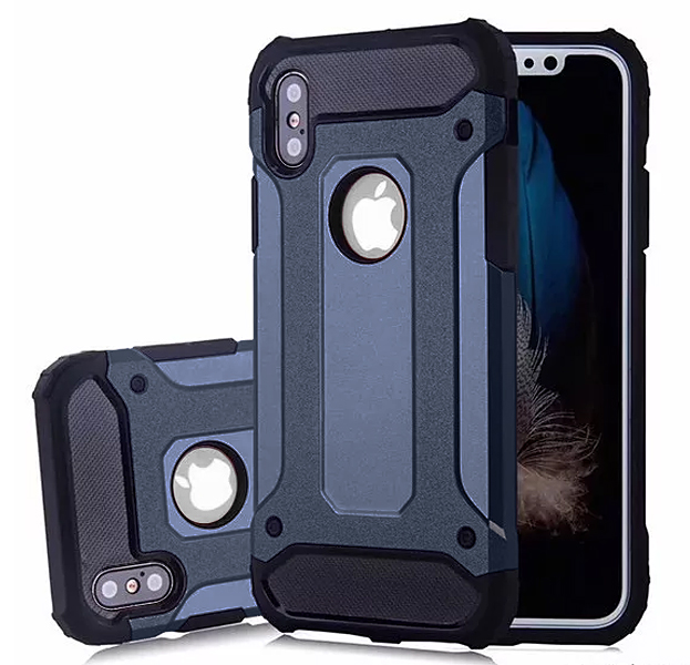 

Синий противоударный чехол для iPhone XS Max Fashion Case, Комбинированный