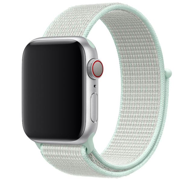 

Нежно-мятный нейлоновый ремешок на липучке для Apple Watch 42/44 mm