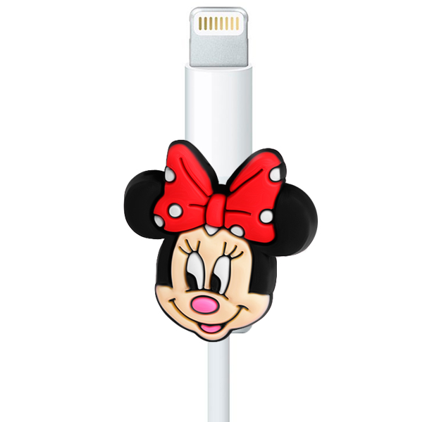 

Силиконовый чехол для кабеля Lightning Minnie Mouse