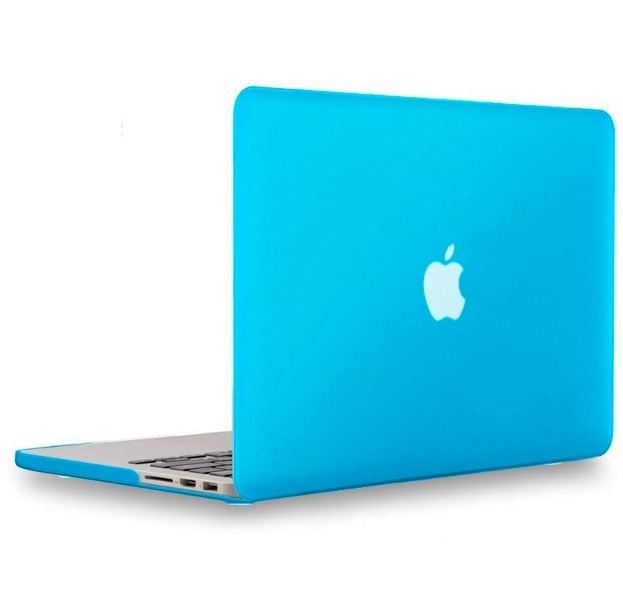 

Голубая пластиковая накладка для Macbook Pro 15" Retina, Голубой
