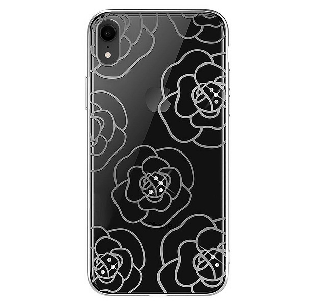 

Чехол-накладка для iPhone XR Devia Crystal Camellia Case Silver, Прозрачный