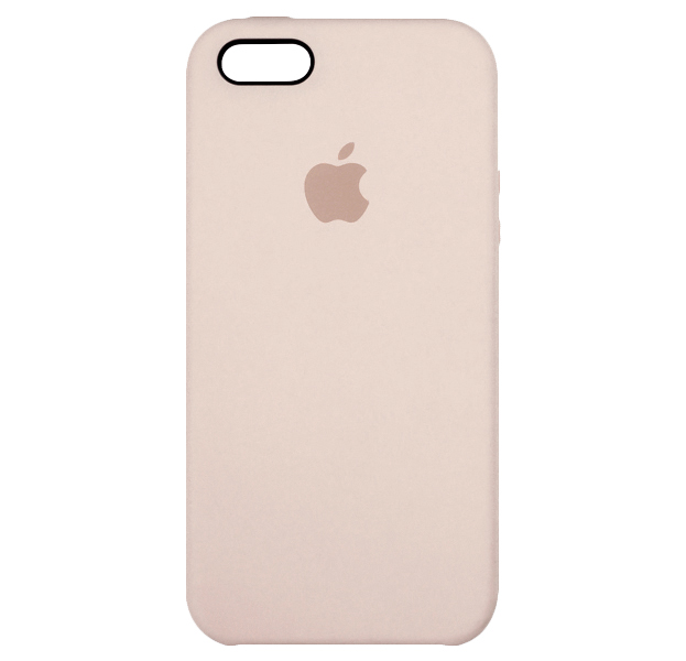 

Пудровый силиконовый чехол для iPhone 5/5S/SE Silicone Case, Розовый