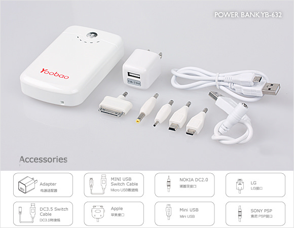 Yoobao Power Bank портативное зарядное устройство для Apple iphone ipad ipod и других электронных устройств.