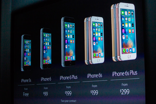 Цены на iPhone 6s и 6s Plus