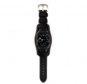 Изображение Черный кожаный ремешок для Apple Watch 38/40/41 mm Kajsa Retro Collection