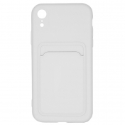 Изображение Чехол для iPhone XR с отделением для карт Card Case белый
