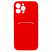 Цвет изображения Чехол для iPhone 13 Pro Max с отделением для карт Card Case плетеный красный