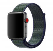 Изображение Темно-синий нейлоновый ремешок на липучке для Apple Watch 38/40 mm
