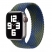 Цвет изображения Плетёный монобраслет для Apple Watch 38/40/41 mm синий/зеленый (145 мм)