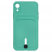 Цвет изображения Чехол для iPhone XR с отделением для карт Button Card Case цвета тиффани