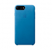 Изображение Голубой кожаный чехол для iPhone 7/8 Plus Leather Case
