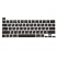 Цвет изображения Силиконовая накладка на клавиатуру для Macbook Pro 16 2019/ Pro 13 2020-2022 черная (US)
