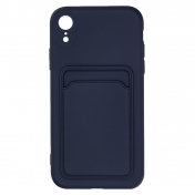 Изображение Чехол для iPhone XR с отделением для карт Card Case темно-синий