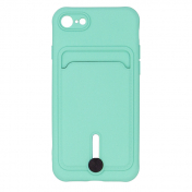 Изображение Чехол для iPhone 7/8/SE с отделением для карт Button Card Case бирюзовый