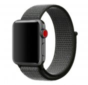 Изображение Серый нейлоновый ремешок на липучке для Apple Watch 42/44 mm