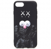 Изображение Чехол для iPhone SE/8/7 Luxo силиконовый Kaws черный