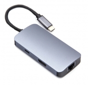 Изображение Переходник для Macbook 6in1 Type-c /HDMI/ USBx3/ RJ45