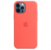 Изображение Чехол накладка iPhone 12/12 Pro Silicone Case with Magsafe Pink Grape