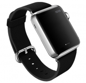 Изображение Черный кожаный ремешок для Apple Watch 42/44 mm COTEetCI Premier Band