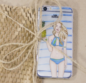 Изображение Чехол-накладка для iPhone 6/6s Plus "Ananas Girl"