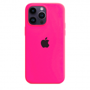 Изображение Чехол для iPhone 14 Pro Max Silicone Case неоново-розовый