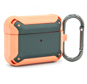 Изображение Противоударный чехол для AirPods Pro Armour Orange/Dark Green
