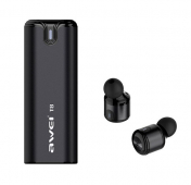 Изображение Беспроводная гарнитура Awei True Wireless Earbuds with Charging Case Black (аналог Airpods)