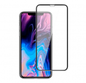 Изображение Черное защитное стекло для iPhone XS Max 3D Tempered Glass