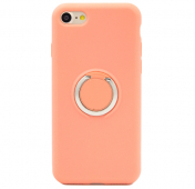 Изображение Чехол для iPhone SE/8/7 с кольцом персиковый