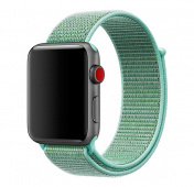 Изображение Салатовый нейлоновый ремешок на липучке для Apple Watch 42/44 mm