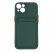 Цвет изображения Чехол для iPhone 13 с отделением для карт Card Case зеленый/оранжевые кнопки