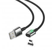 Изображение Черный USB-кабель/Lightning Baseus Zinc Magnetic 1m
