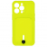 Цвет изображения Чехол для iPhone 13 Pro с отделением для карт Button Card Case неоново-желтый