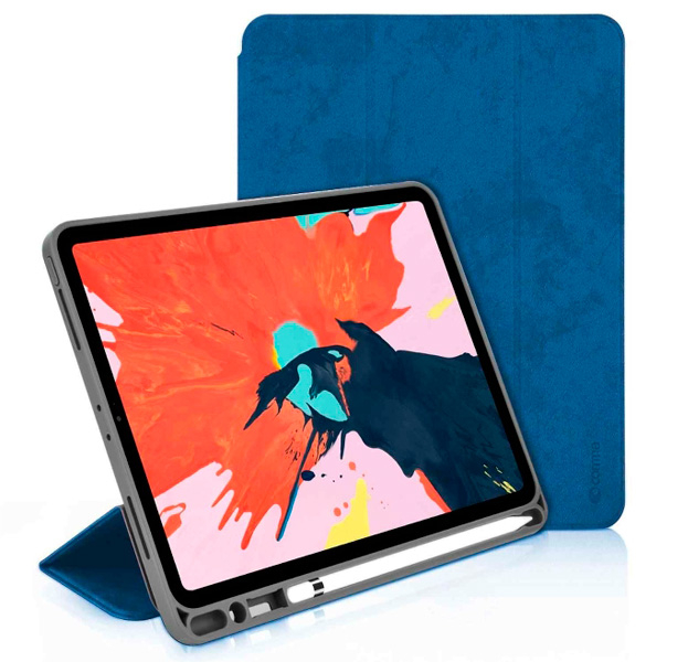 Купить Синий чехол-книжка для iPad Pro 11 2018 Comma Leather Case ...