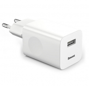 Изображение Белое сетевое зарядное устройство Baseus Quick Charge 3.0 BX02